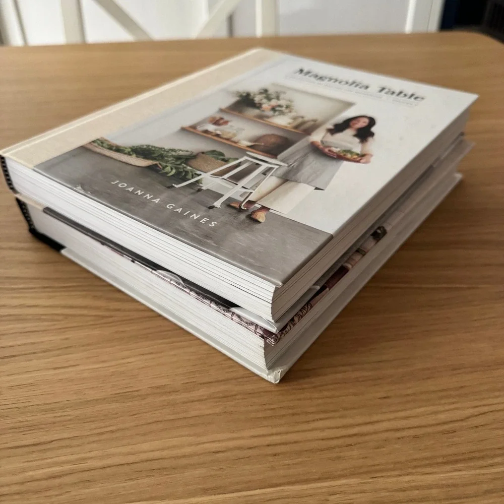 Joanna Gaines Magnolia Table Cookbook Set Volume 1 & 2 Hardcover Family Recipes